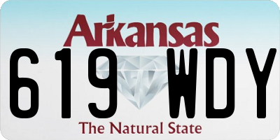 AR license plate 619WDY