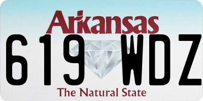AR license plate 619WDZ