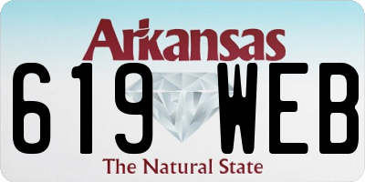 AR license plate 619WEB