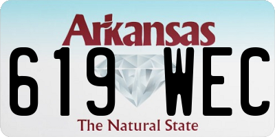 AR license plate 619WEC
