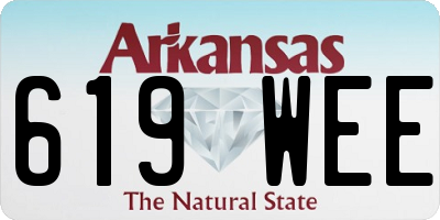 AR license plate 619WEE
