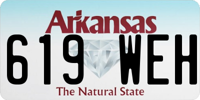 AR license plate 619WEH
