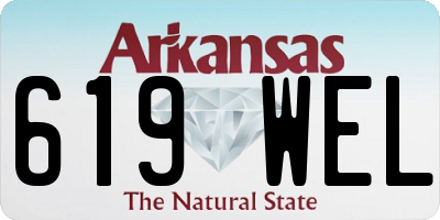 AR license plate 619WEL
