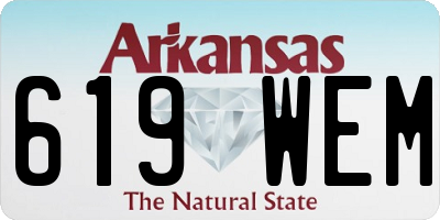 AR license plate 619WEM