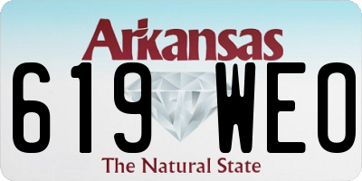 AR license plate 619WEO