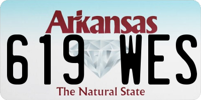 AR license plate 619WES