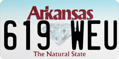AR license plate 619WEU