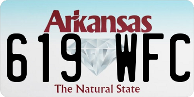 AR license plate 619WFC