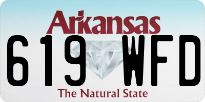 AR license plate 619WFD