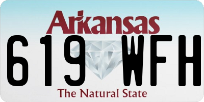 AR license plate 619WFH