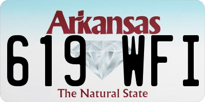 AR license plate 619WFI