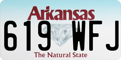 AR license plate 619WFJ