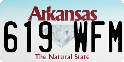 AR license plate 619WFM