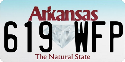AR license plate 619WFP