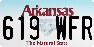 AR license plate 619WFR