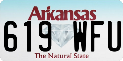 AR license plate 619WFU