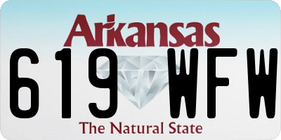 AR license plate 619WFW