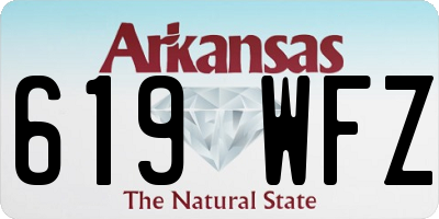 AR license plate 619WFZ