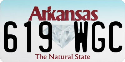 AR license plate 619WGC