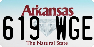AR license plate 619WGE