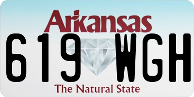 AR license plate 619WGH