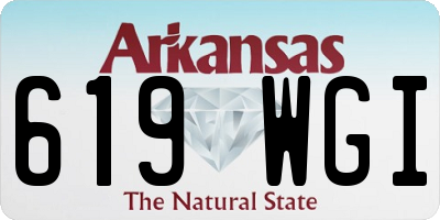AR license plate 619WGI