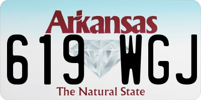 AR license plate 619WGJ