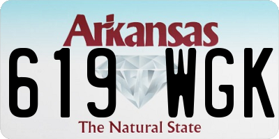 AR license plate 619WGK