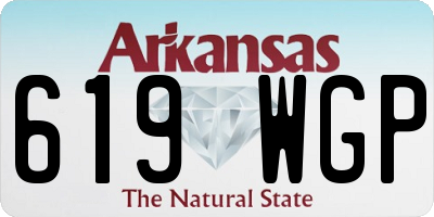 AR license plate 619WGP