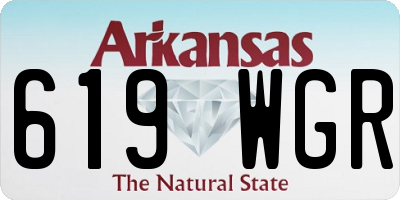 AR license plate 619WGR