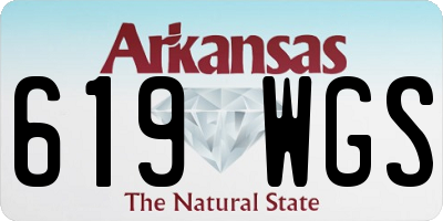 AR license plate 619WGS