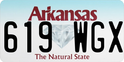 AR license plate 619WGX