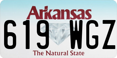 AR license plate 619WGZ