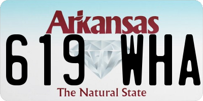 AR license plate 619WHA