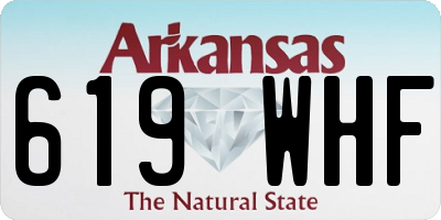 AR license plate 619WHF