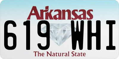 AR license plate 619WHI