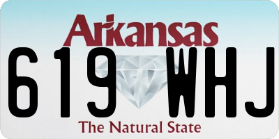 AR license plate 619WHJ