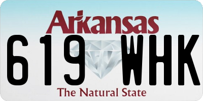 AR license plate 619WHK