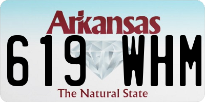 AR license plate 619WHM