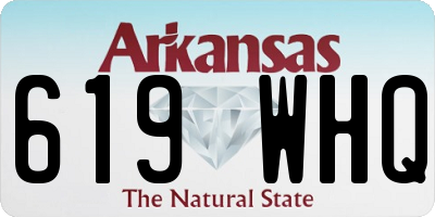 AR license plate 619WHQ
