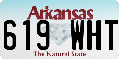 AR license plate 619WHT