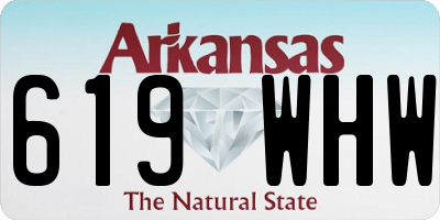 AR license plate 619WHW