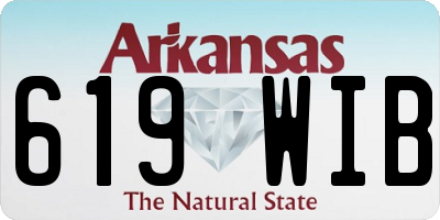 AR license plate 619WIB