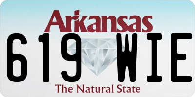 AR license plate 619WIE