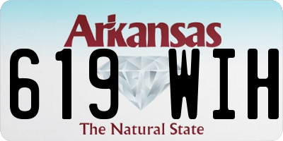 AR license plate 619WIH