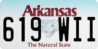 AR license plate 619WII