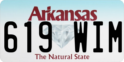 AR license plate 619WIM