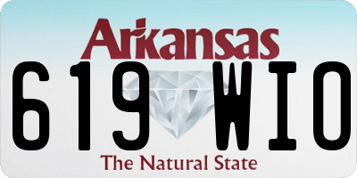 AR license plate 619WIO