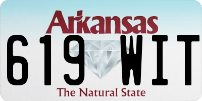 AR license plate 619WIT