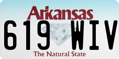 AR license plate 619WIV